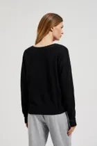 Sweter damski, czarny, Moodo