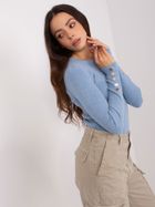 Sweter damski, niebieski, P-M