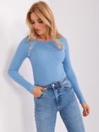 Sweter damski, niebieski, P-M