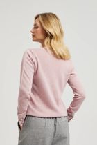 Sweter damski, różowy, Moodo