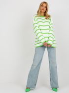 Sweter damski z wełną, oversize, mix, Rue Paris