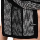 Szalik męski, czarno-szary, Peterson