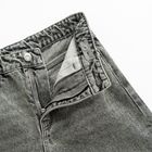 Szare spodnie jeansowe wide leg Cool Club