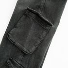 Szerokie spodnie jeansowe cargo Cool Club