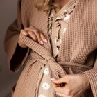 Szlafrok damski, ciążowy, beżowy, Eevi