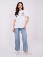 T-shirt damski, biały, Sublevel