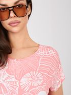 T-shirt damski, koralowy, Sublevel