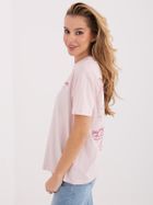 T-shirt damski, różowy, Sublevel