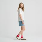 T-shirt oversize z bawełny czesanej NOWEAR