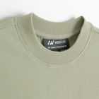 T-shirt unisex khaki oversize z bawełny czesanej NOWEAR
