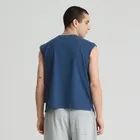 T-shirt z bawełny czesanej bez rękawów NOWEAR