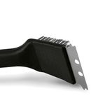 Tadar, BBQ, szczotka do grilla ze skrobakiem, 2w1, czarna