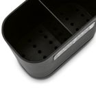 Tadar, Cuisine, ociekacz na sztućce, 2 komory, czarny, 13,5-7,5-10,8 cm