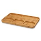 Tadar, drewniany półmisek bambusowy na przekąski, 33-19,5-1,6 cm