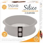 Tadar, silikonowa tortownica, 25 cm, szklany spód