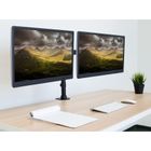 Techly, podwójne ramię biurkowe, LED/LCD 13-27"