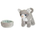 Teddykompaniet, Teddy Cats, pluszowy kotek z transporterem i akcesoriami, 19-21-23 cm