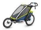 Thule, Chariot Sport 1, przyczepka rowerowa dla dziecka, zielono-niebieska