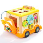 Top Bright, drewniany autobus, zabawka interaktywna