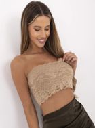 Top damski, beżowy, Sublevel