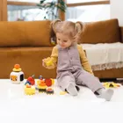 Topbright, tablica manipulacyjna z kostką i doczepianymi elementami, zabawka interaktywna