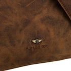 Torba listonoszka, brązowa, skórzana, Peterson