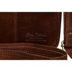 Torba listonoszka, brązowa, skórzana, Peterson