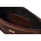 Torba listonoszka, brązowa, skórzana, Peterson