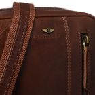 Torba listonoszka, brązowa, skórzana, Peterson