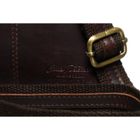 Torba listonoszka, brązowa, skórzana, Peterson