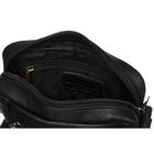 Torba listonoszka, czarna, skórzana, Petereson