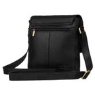 Torba listonoszka, czarna, skórzana, Peterson