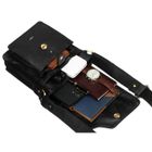 Torba listonoszka, czarna, skórzana, Peterson