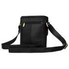 Torba listonoszka, czarna, skórzana, Peterson