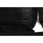 Torba listonoszka, czarna, skórzana, Peterson