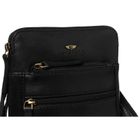 Torba listonoszka, czarna, skórzana, Peterson