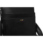 Torba listonoszka, czarna, skórzana, Peterson