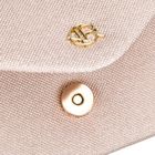 Torebka kopertówka, beżowa, brokatowa, Rovicky