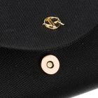 Torebka kopertówka, czarna, brokatowa, Rovicky