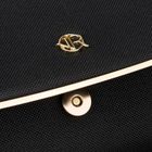 Torebka kopertówka, czarna, Rovicky