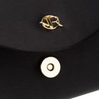 Torebka kopertówka, czarna, Rovicky