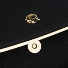 Torebka kopertówka, czarna, skóra ekologiczna, Rovicky