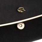 Torebka kopertówka, czarna, skóra ekologiczna, Rovicky