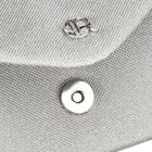 Torebka kopertówka, srebrna, brokatowa, Rovicky