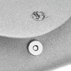 Torebka kopertówka, srebrna, brokatowa, Rovicky