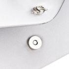 Torebka kopertówka, srebrna, Rovicky