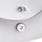 Torebka kopertówka, srebrna, Rovicky