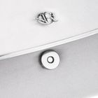 Torebka kopertówka, srebrna, Rovicky