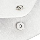 Torebka kopertówka, srebrna, skóra ekologiczna, Rovicky