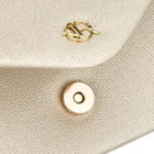 Torebka kopertówka, złota, skóra ekologiczna, Rovicky